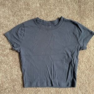 Hollister Dark Gray Crop Top